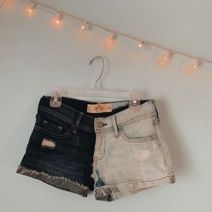 Hollister Half Bleached Jean Shorts